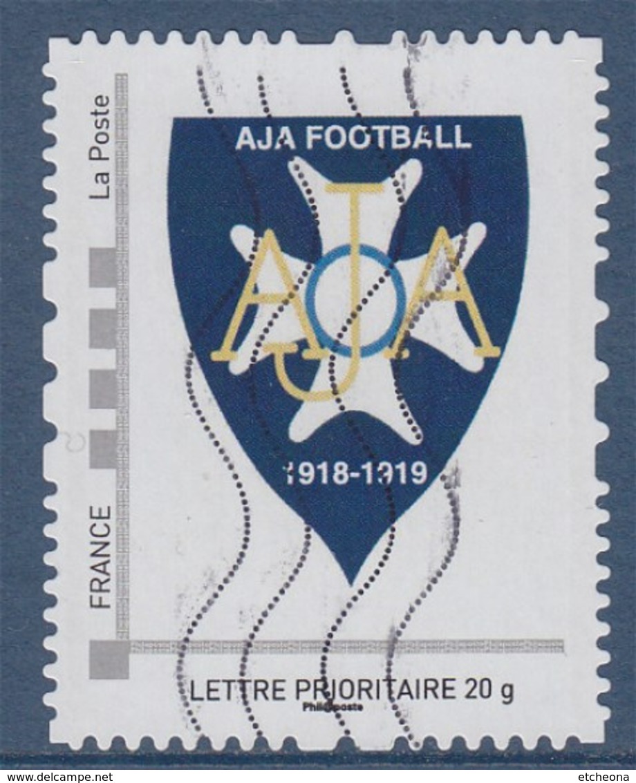 = AJA Football Auxerre Timbre TVP LP Oblitéré Cadre Philaposte - Other & Unclassified