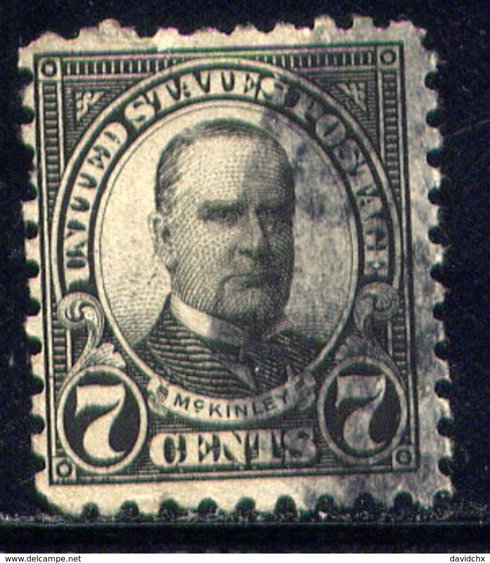 UNITED STATES, NO. 588, UNWMK, PERF. 10 - Used Stamps