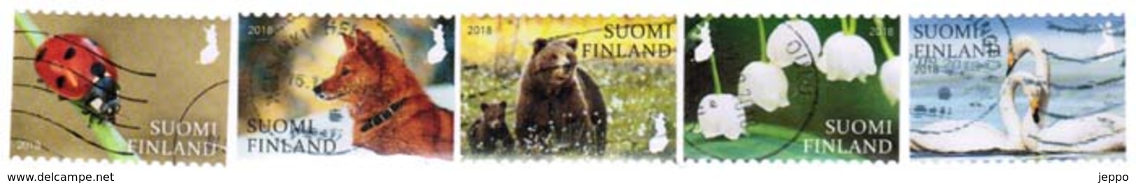 2018 Finland, Nature Signs I, Complete Used Set. - Used Stamps