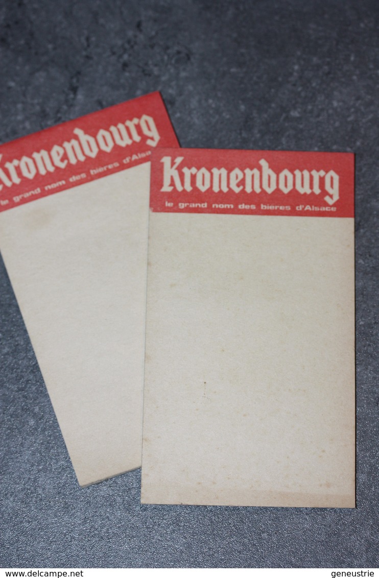 Lot De 2 Carnets De Garçon De Café "Bière Kronenbourg" à Obernai - Alsace - Fatture