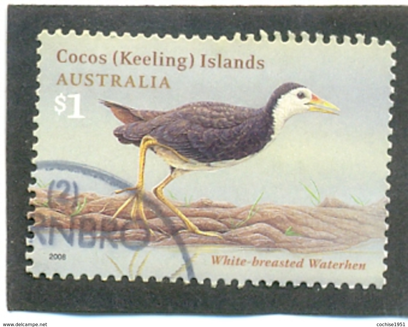 2008 COCOS ISLANDS Y & T N° 431 ( O ) Oiseau 1$ SG N° 436 - Cocos (Keeling) Islands