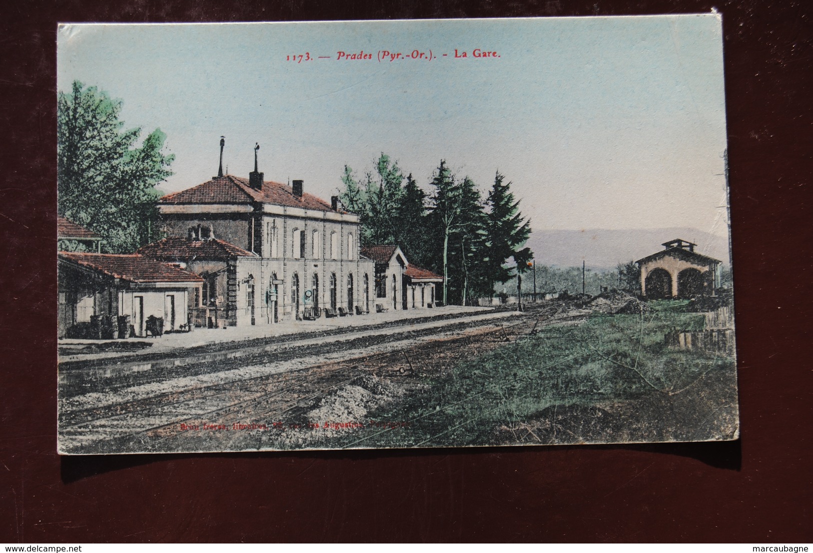 1 CP De 66 PRADES - La Gare - Colorisée - Prades