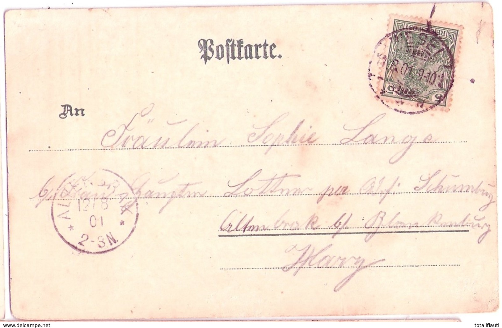 FRIEDRICHSFELD Voerde Kr Wesel Color Litho Officiers Casino Wilhelmstraße 12.8.1901 Gelaufen - Voerde