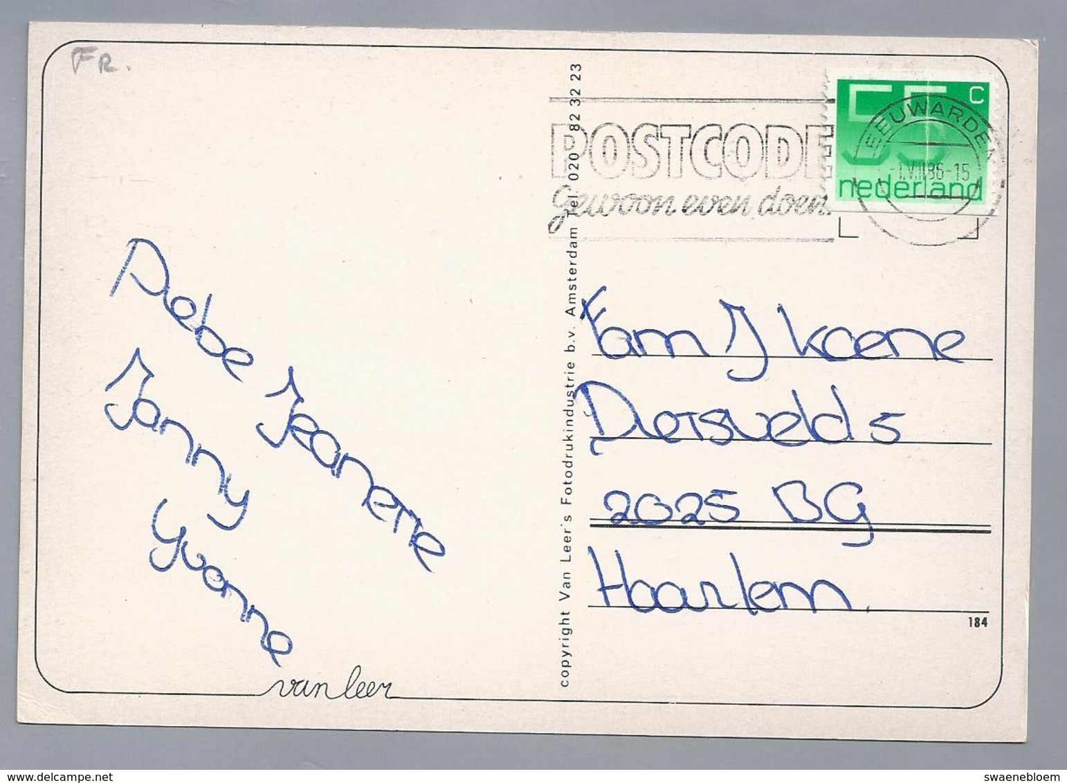 NL.- VLIELAND. VUURBOETSDUIN. 1986 - Vlieland