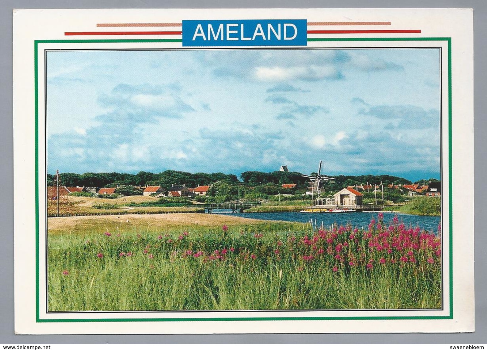 NL.- AMELAND. Molen. Brug. - Ameland