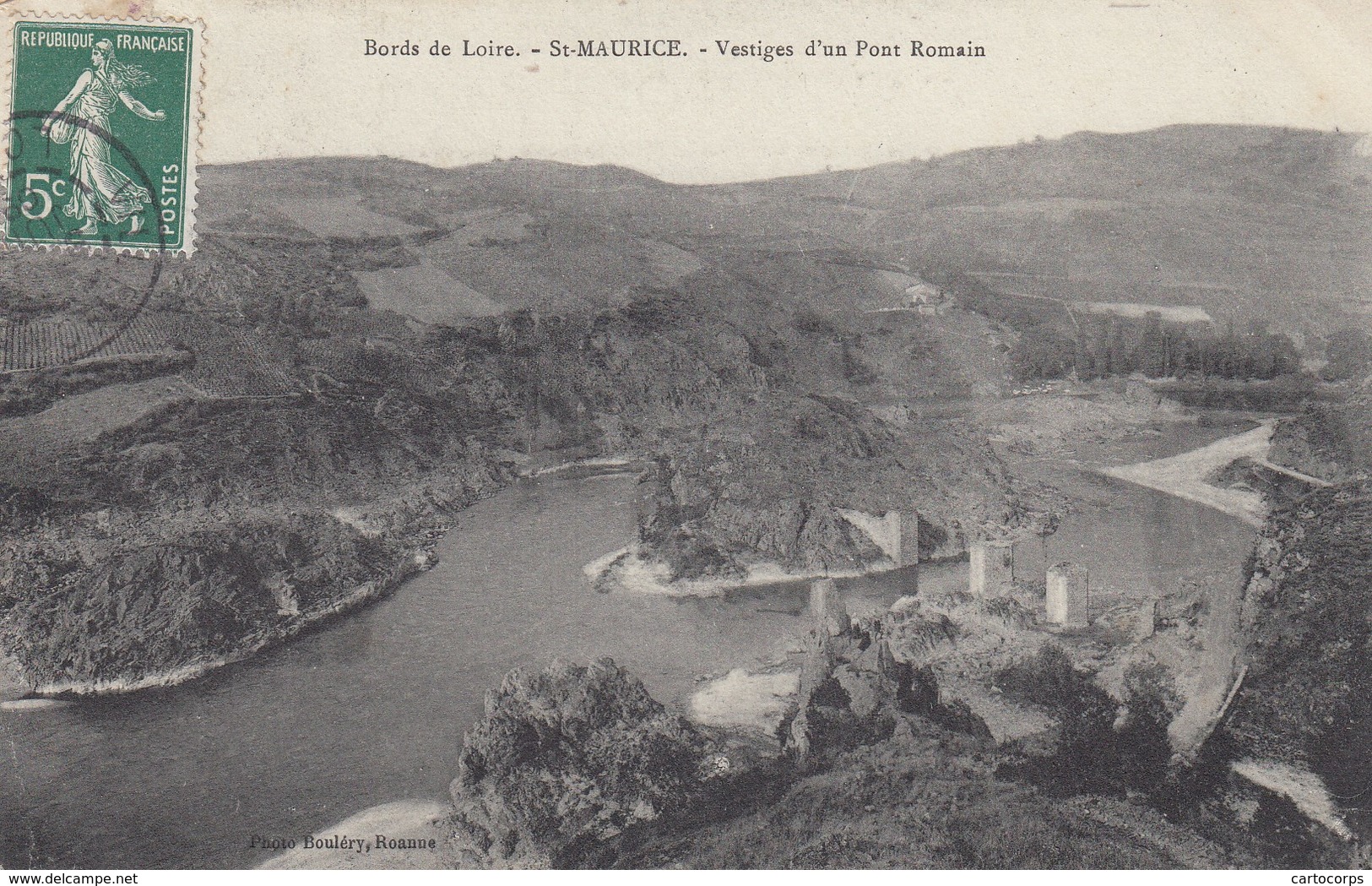 42 - Loire - St-Maurice - Un Beau Panorama Des Vestiges D'un Pont Romain - Autres & Non Classés