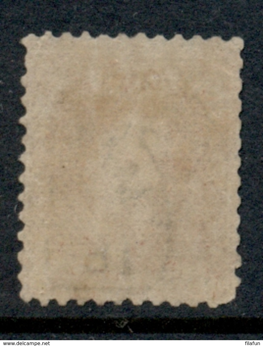 Nederlands Indië - 1868 - 10 Cent Willem III, NVPH 2 Met HRF Makassar - Nederlands-Indië