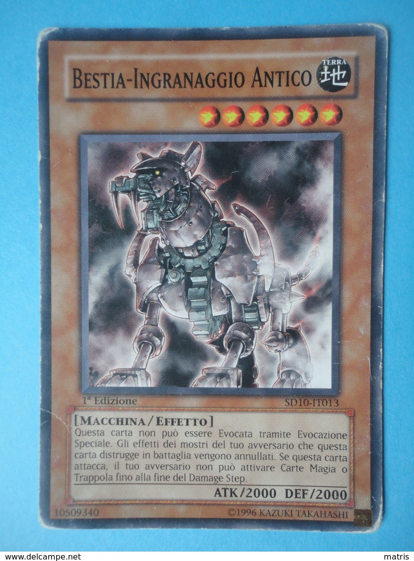 Bestia Ingranaggio Antico - Serie STRUCTURE DECK RIVOLTA DELLE MACCHINE - 2007 - SD10 IT013 - Yu-Gi-Oh