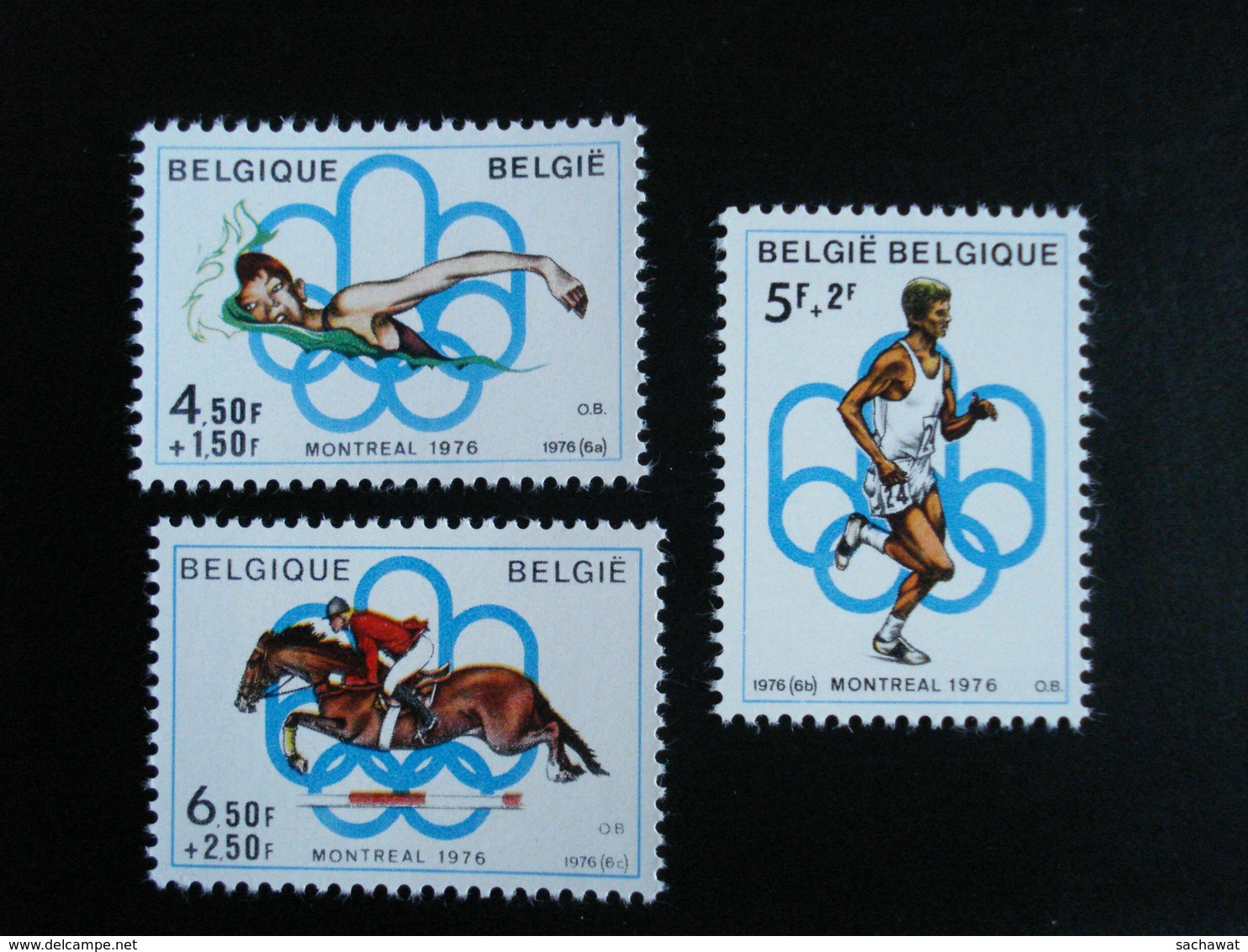 Belgique - Année 1976 - Jeux Olympiques De Montréal - Y.T. 1795/1797 - Neuf (**) Mint (MNH) - Unused Stamps