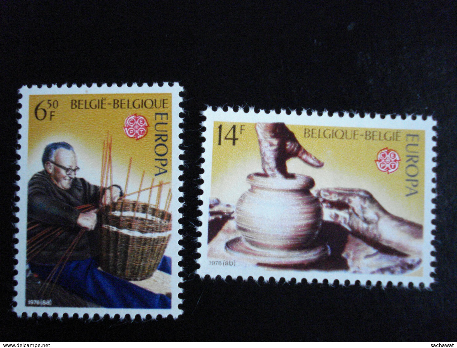 Belgique - Europa 1976 "Oeuvres Artisanales" - Y.T. 1800/1801 - Neuf (**) Mint (MNH) - Unused Stamps