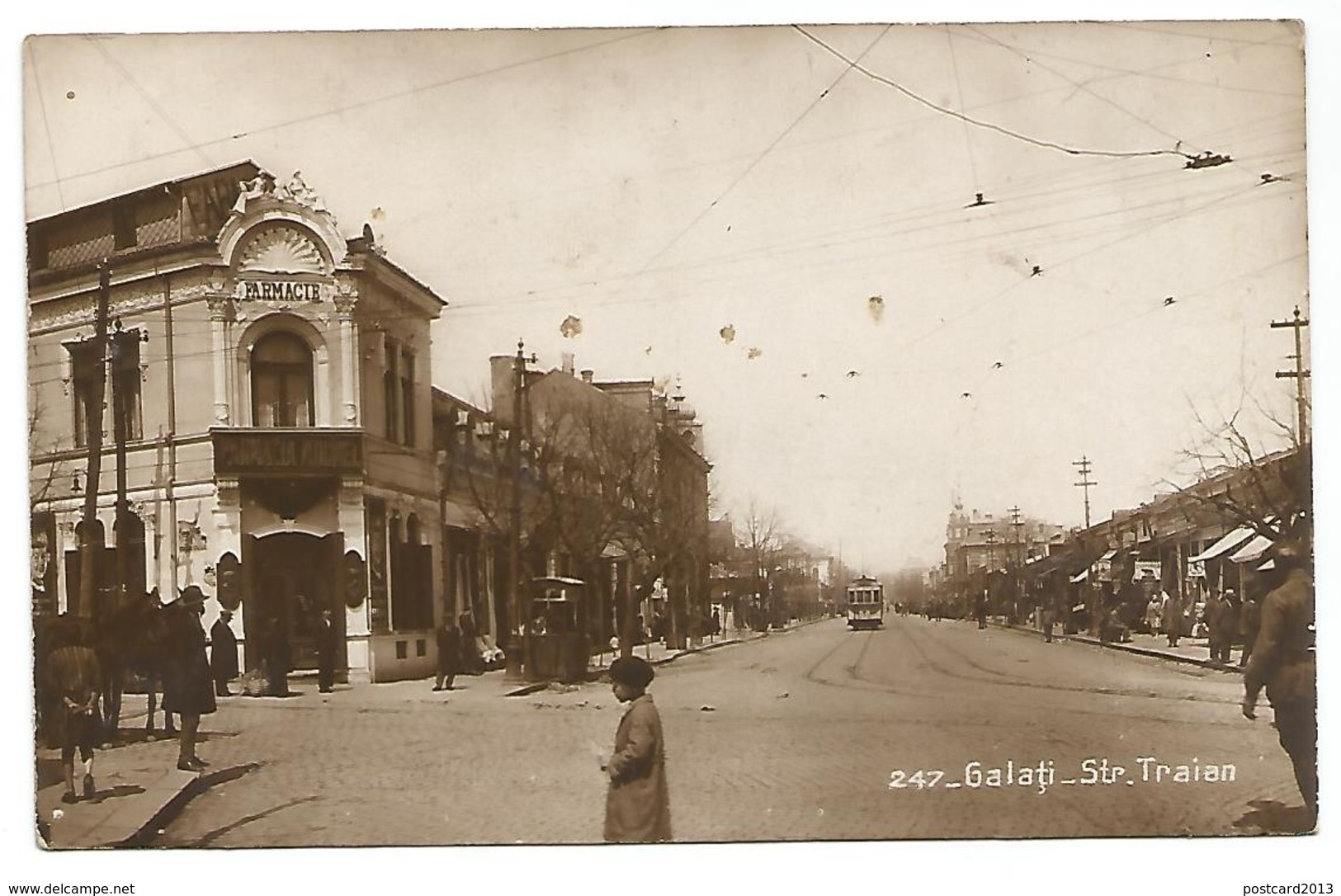 OLD POSTCARD OF GALATI - STR. TRAIAN . - Roemenië