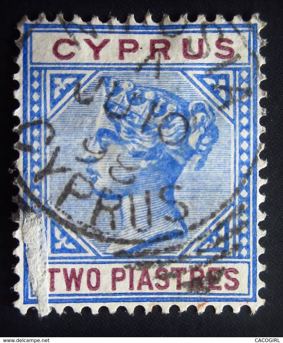 1896 .Cyprus - Chypre Yt 27 , Mi 29 . Queen Victoria . Oblitéré Used - Chypre (...-1960)