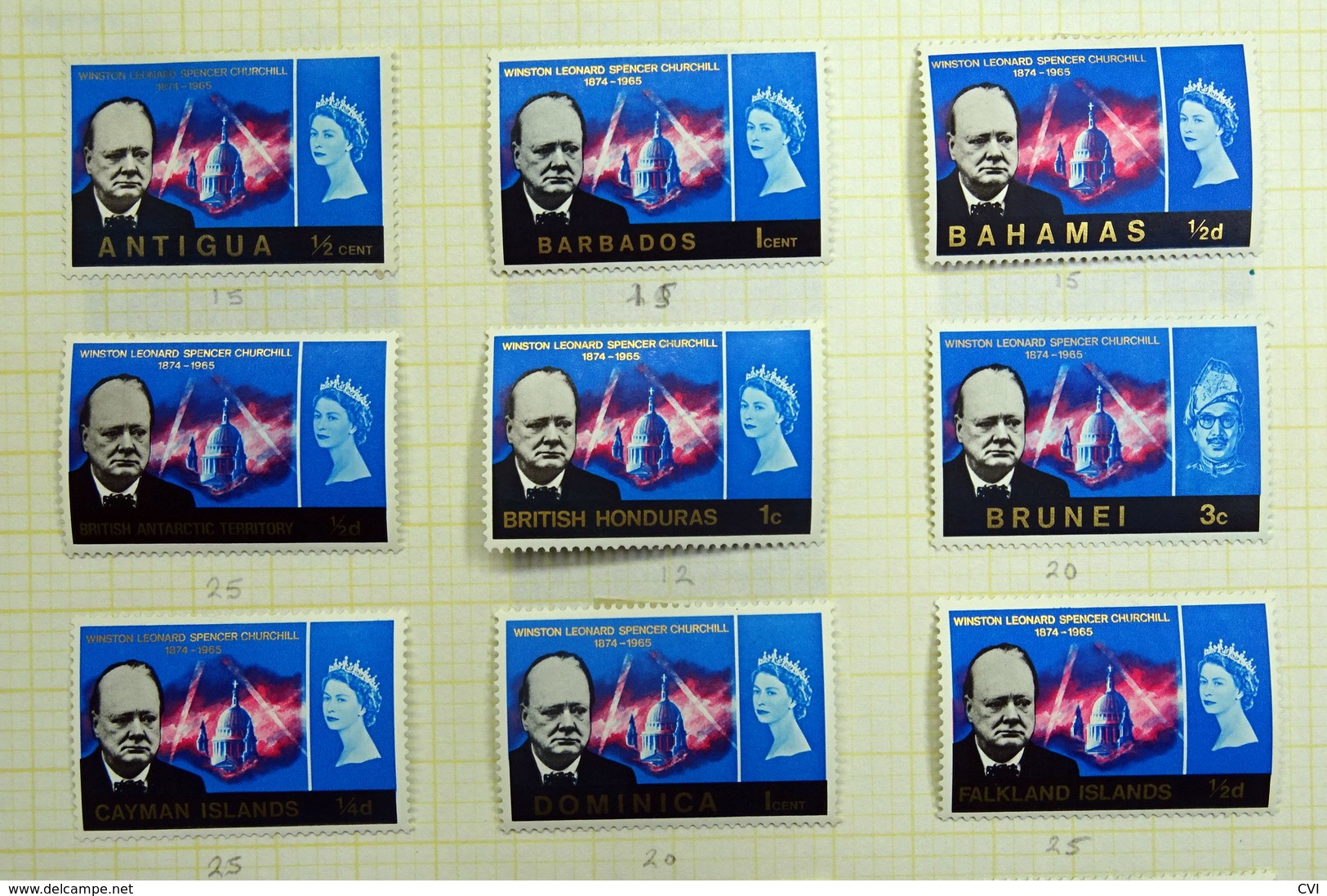 1966 Sir Winston Churchill Omnibus A-Z Mint MH. (19 Stamps) - Sir Winston Churchill