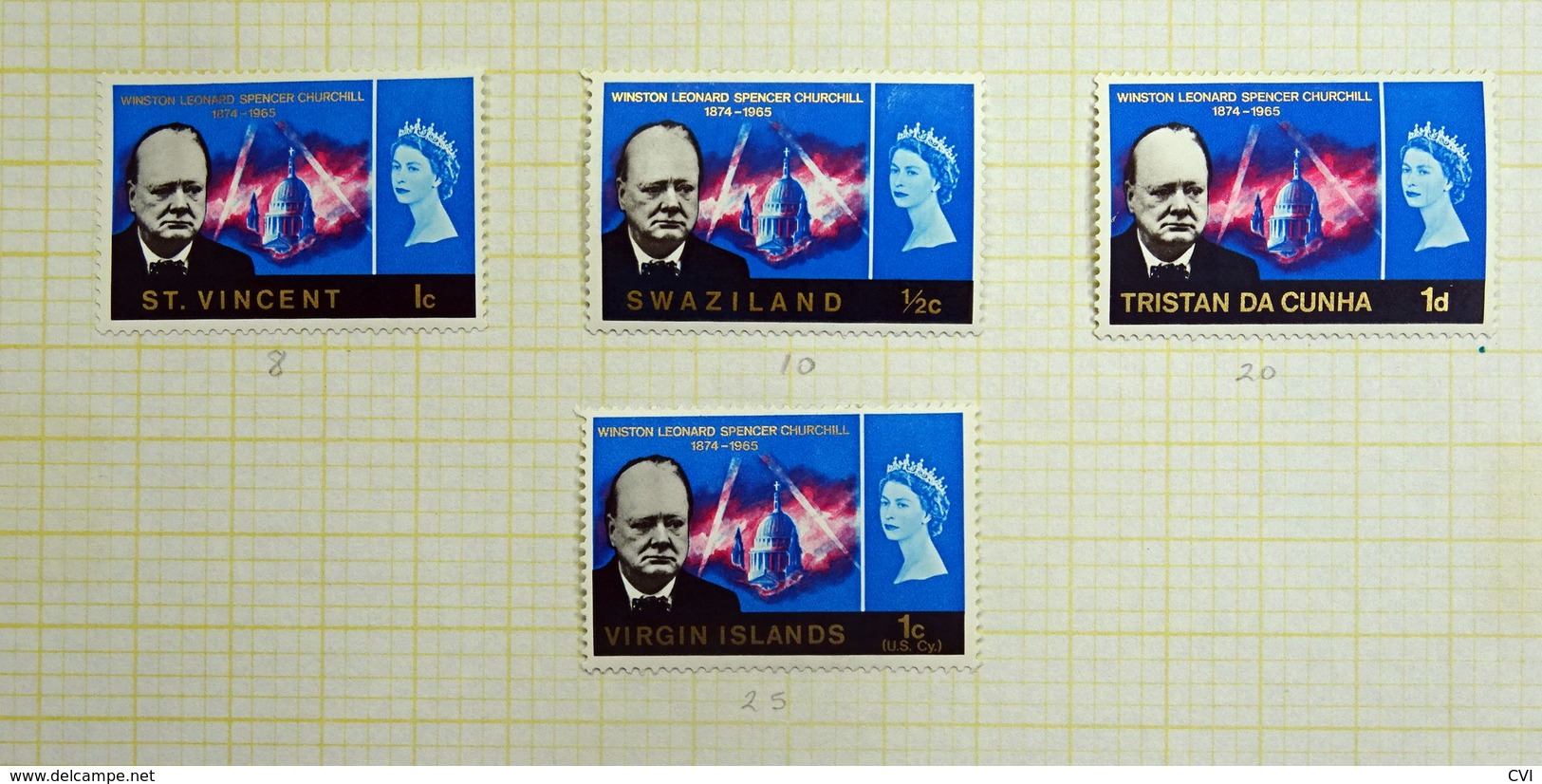 1966 Sir Winston Churchill Omnibus A-Z Mint MH. (19 Stamps) - Sir Winston Churchill