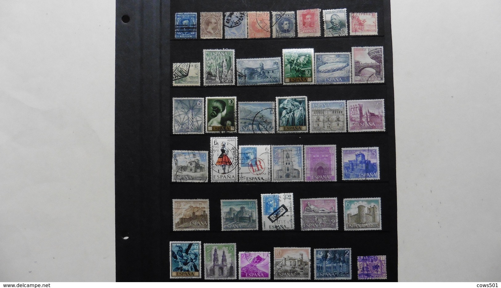 Espagne : 37 Timbres Oblitérés - Collezioni