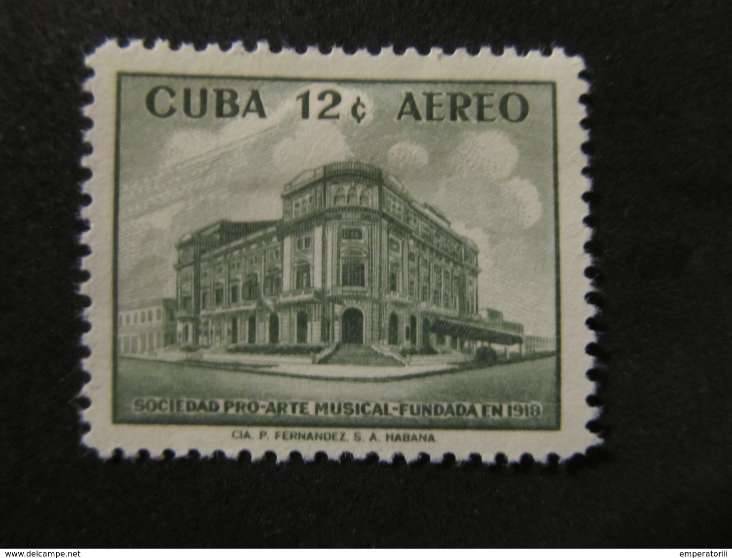 1959 - CUBA - MUSICAL ART SOCIETY - SCOTT C198 AP90 12C - Nuovi