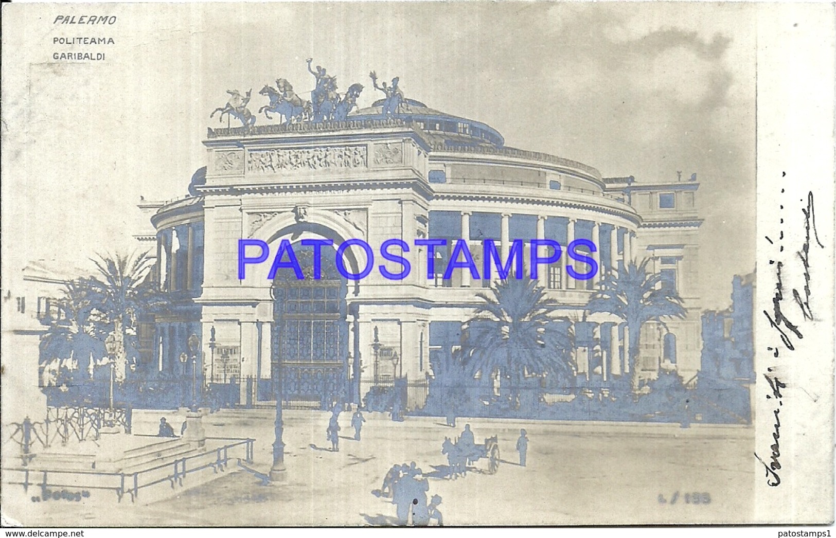 105731 ITALY PALERMO SICILIA POLITEAMA GARIBALDI POSTAL POSTCARD - Bolivia