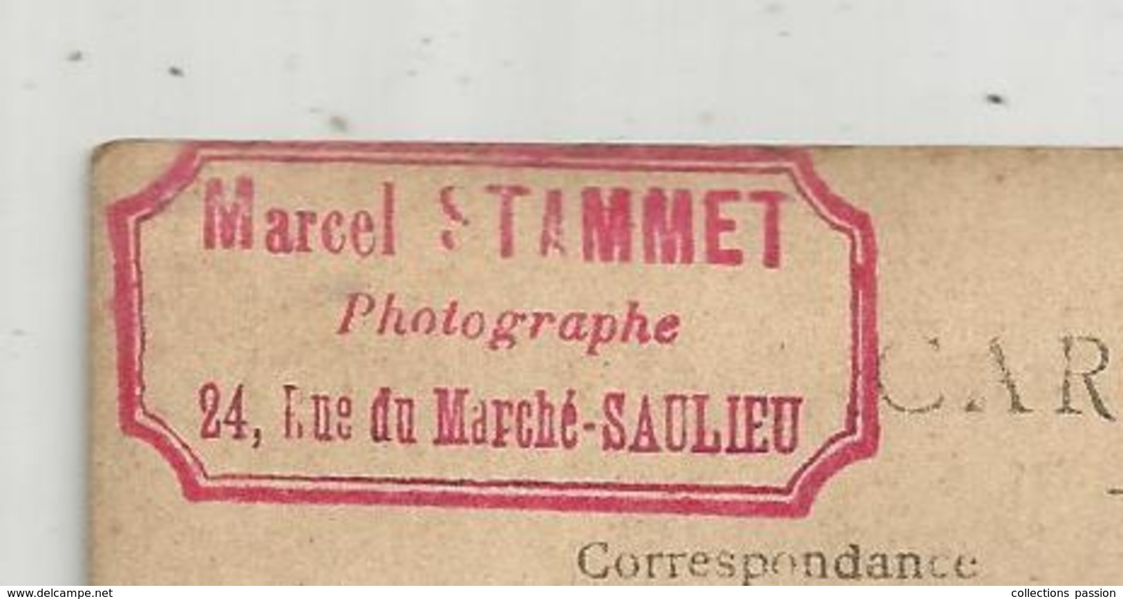 Cp , Carte Photo M. Stammet , Saulieu ,côte D'Or , Vierge ,2 Scans , Enfant - Other & Unclassified