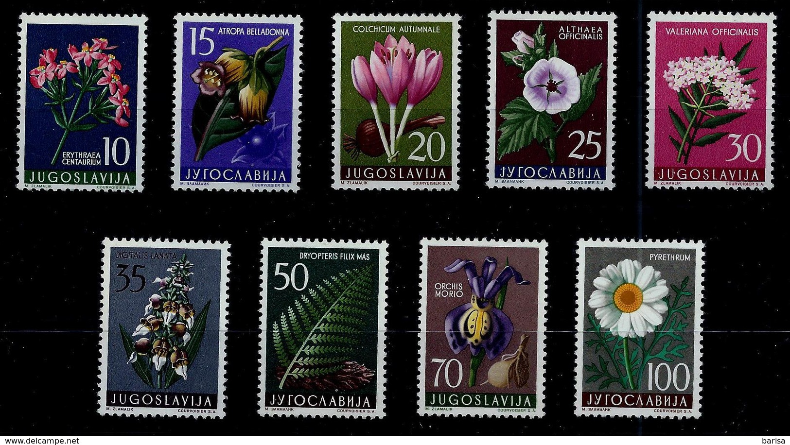 Yugoslavia 1957: Yugoslavian Flora (II). MH (*) - Nuovi