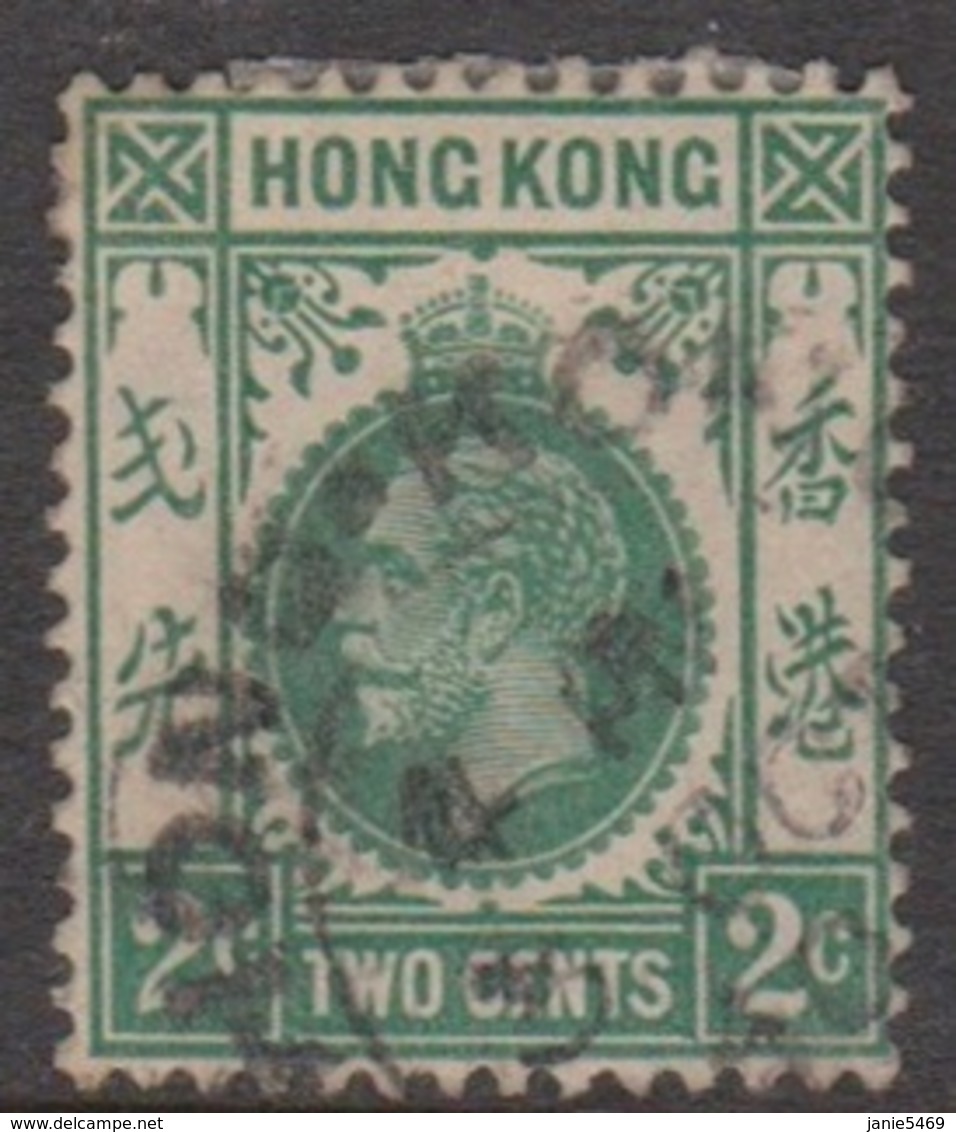 Hong Kong Scott 110 1912 King George V Definitive 2c Green, Used - Used Stamps