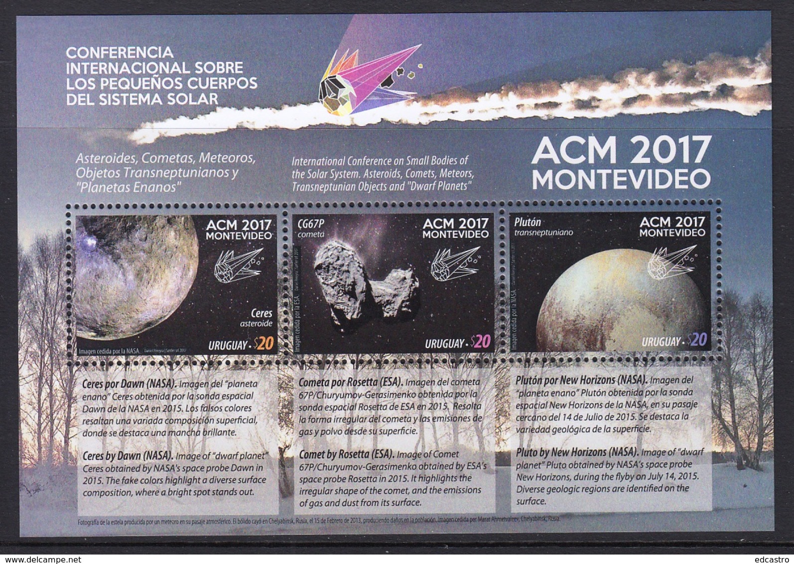 1.- URUGUAY 2017 International Conference On The Small Bodies Of The Solar System - ACM 2017 Montevideo - South America