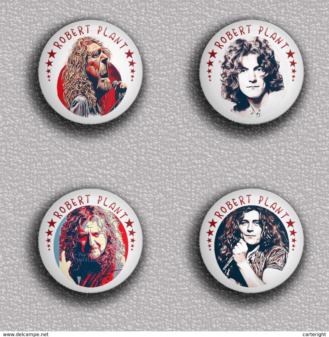 35 X Led Zeppelin BAND - Robert Plant Music Fan ART BADGE BUTTON PIN SET 2 (1inch/25mm Diameter) - Music