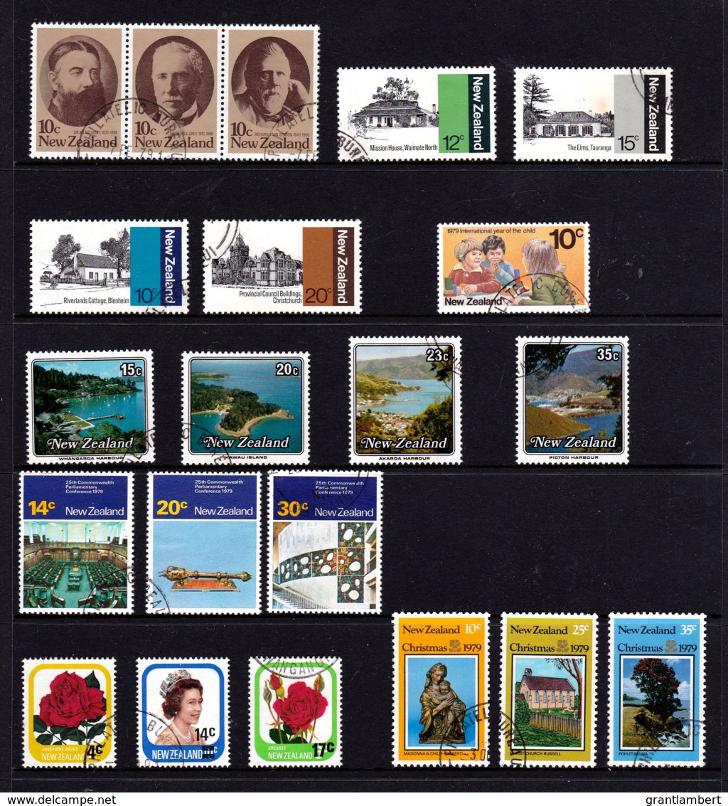 New Zealand 1979 Complete Year Fine Used - 2 Scans - Used Stamps