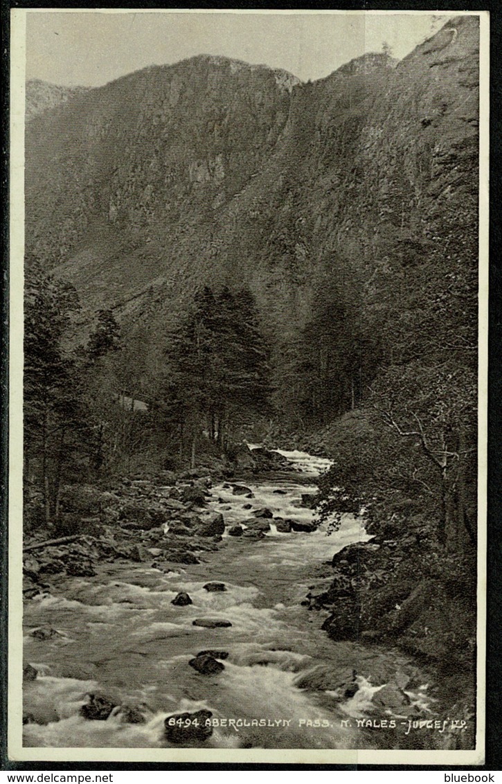 Ref 1253 - 1954 Judges Postcard - Aberglaslyn Pass River - Caernarvonshire Wales - Caernarvonshire