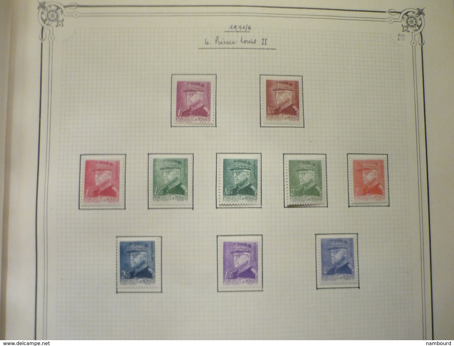 Album et boitier standard Yvert et Tellier collection de timbres de Monaco neufs avec charnières Début-1969