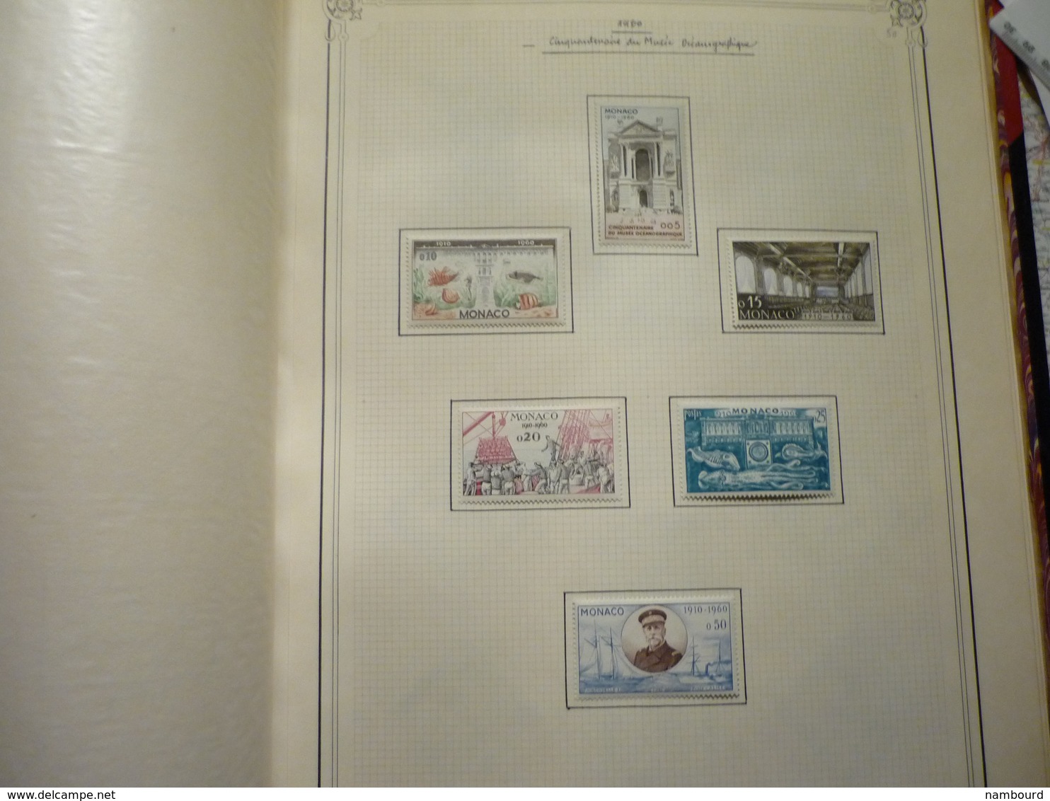 Album et boitier standard Yvert et Tellier collection de timbres de Monaco neufs avec charnières Début-1969