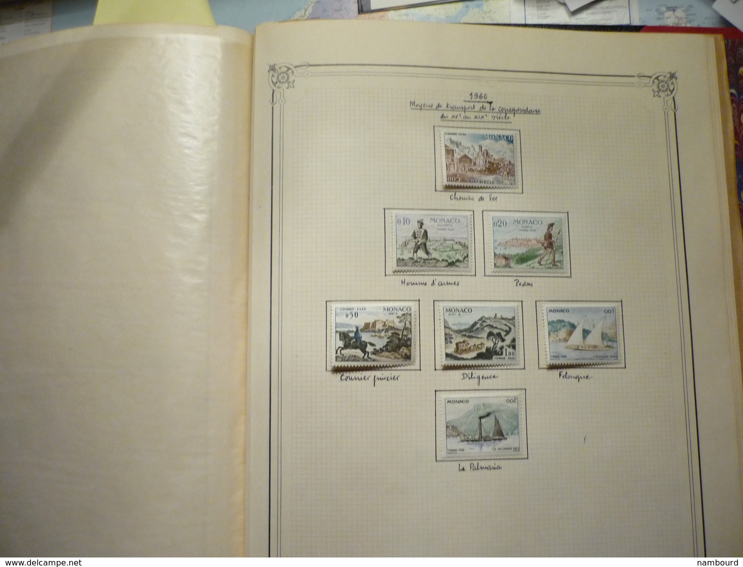 Album et boitier standard Yvert et Tellier collection de timbres de Monaco neufs avec charnières Début-1969