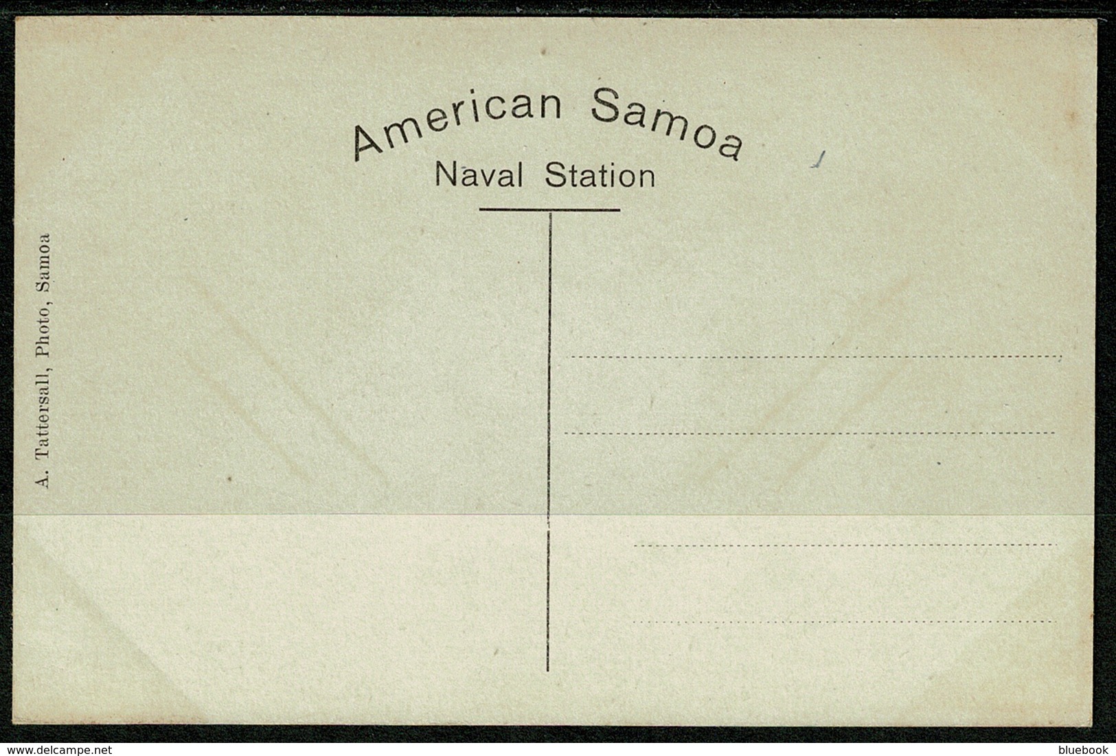 Ref 1254 - Early Postcard S/S Ship Ventura At American Samoa Naval Station - Pacific Island - Samoa