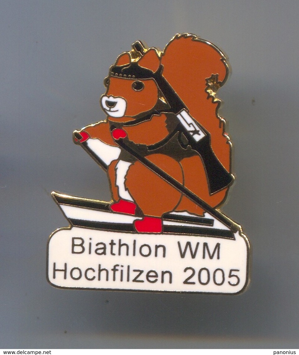BIATHLON - World Cup,Hochfilzen Austria, Enamel Pin, Badge, Abzeichen - Biathlon