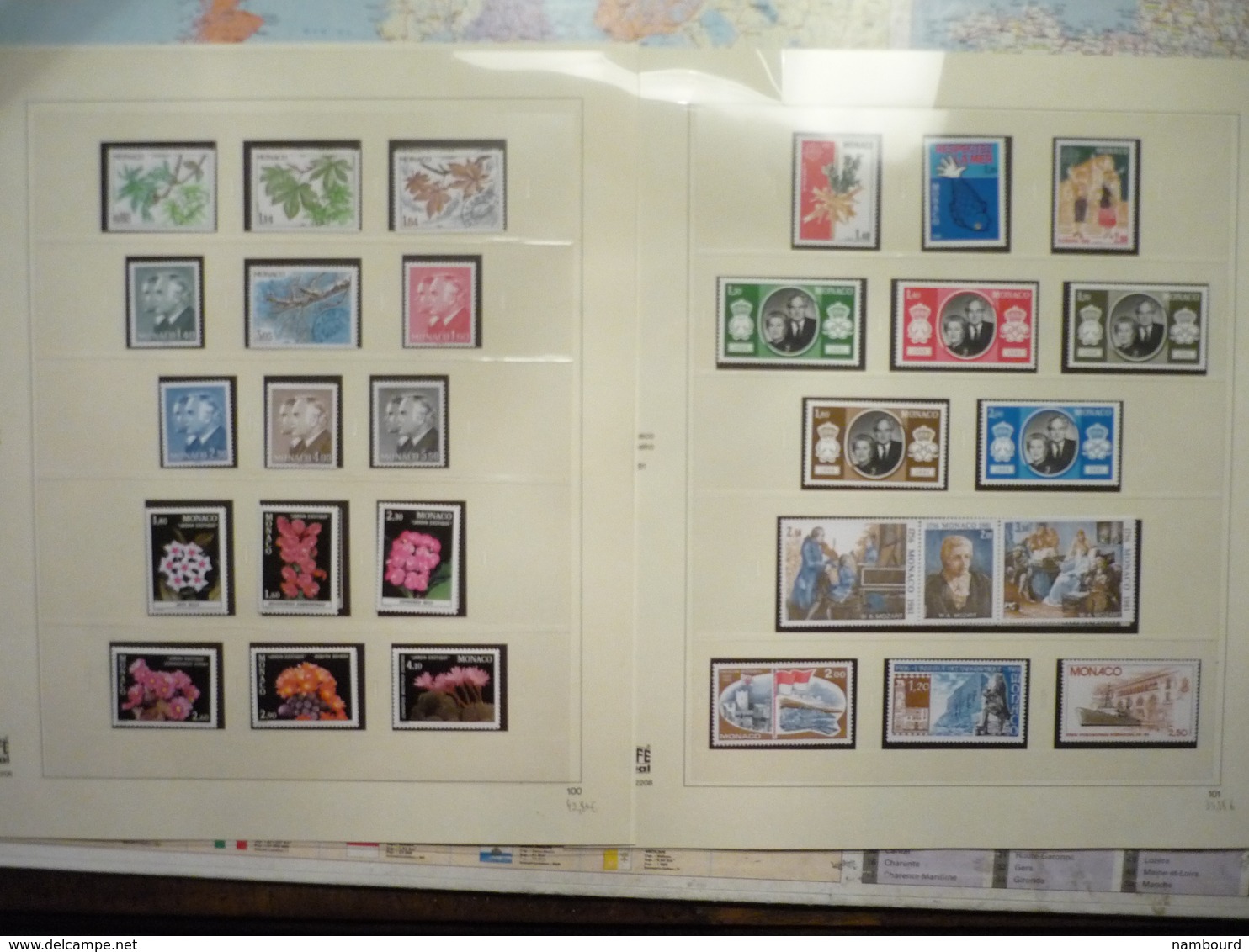 Collection De Timbres De Monaco Neufs Sans Charnières Dans Album SAFE De 1979 à 1986 - Collections (with Albums)