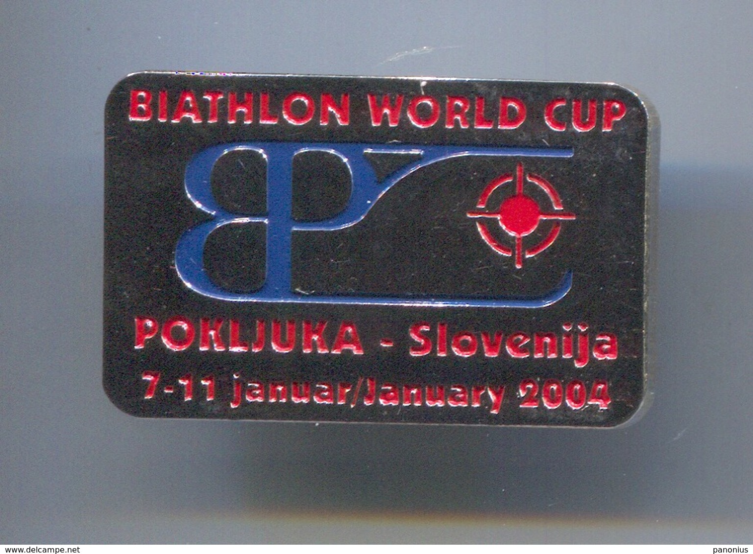 Ski Skiing Jumping - BIATHLON World Cup, Pokljuka Slovenia, Pin, Badge, Abzeichen - Biathlon