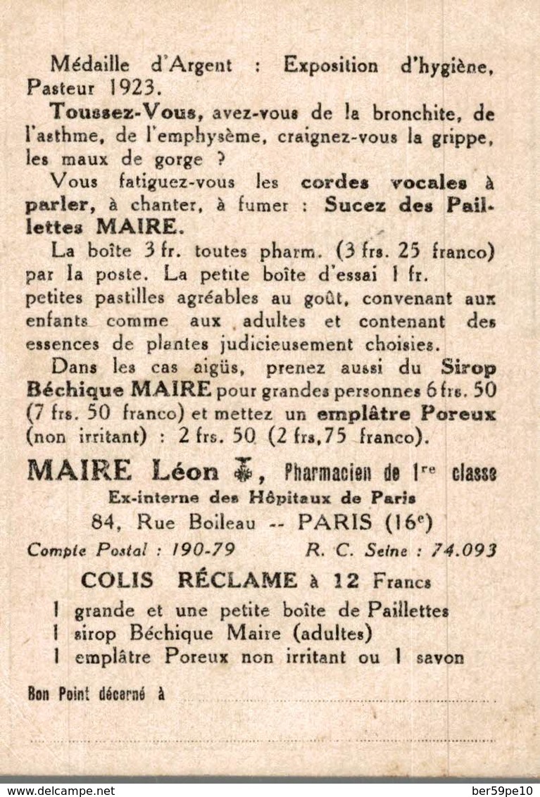 CHROMO  PAILLETTE MAIRE PARIS  L'AVOCAT EN PLAIDOIRIE - Autres & Non Classés