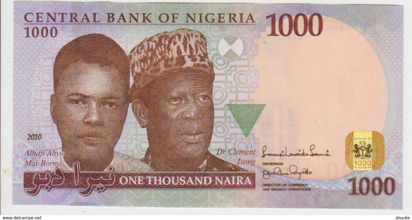 Nigeria 1000 Naira 2010  Pick 36 UNC - Nigeria