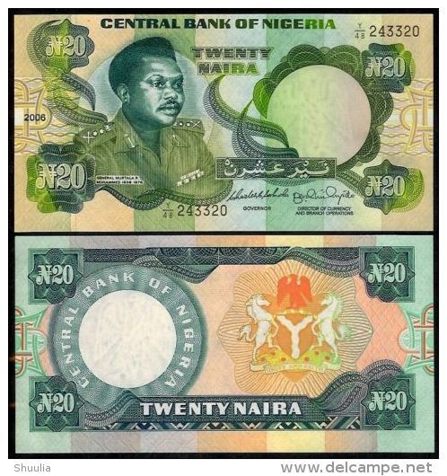 Nigeria 20 Naira 2006  Pick 26j UNC - Nigeria