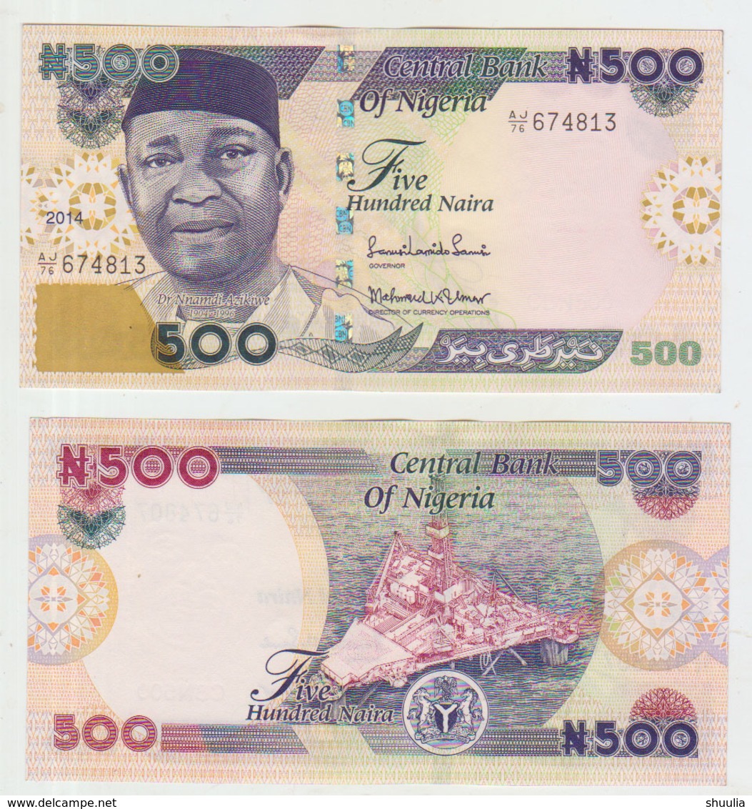 Nigeria 500 Naira 2014  Pick 30 AUNC - Nigeria