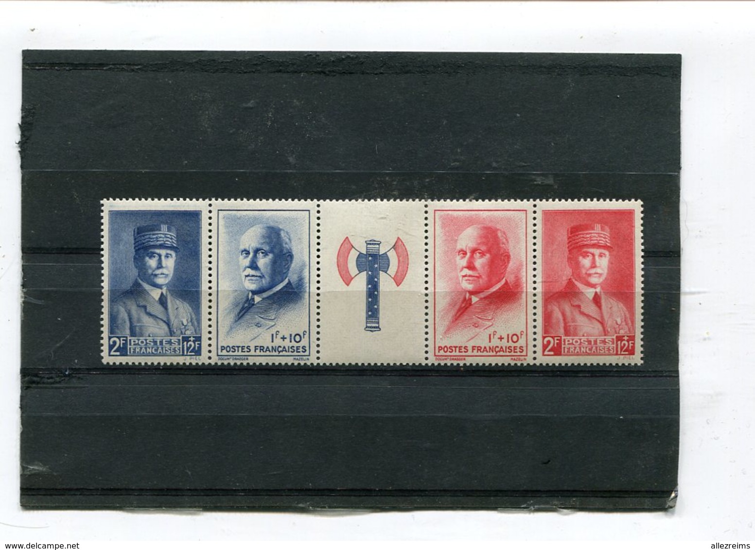 Bande 4 Timbres 1943  YT N° 571 A - Unused Stamps