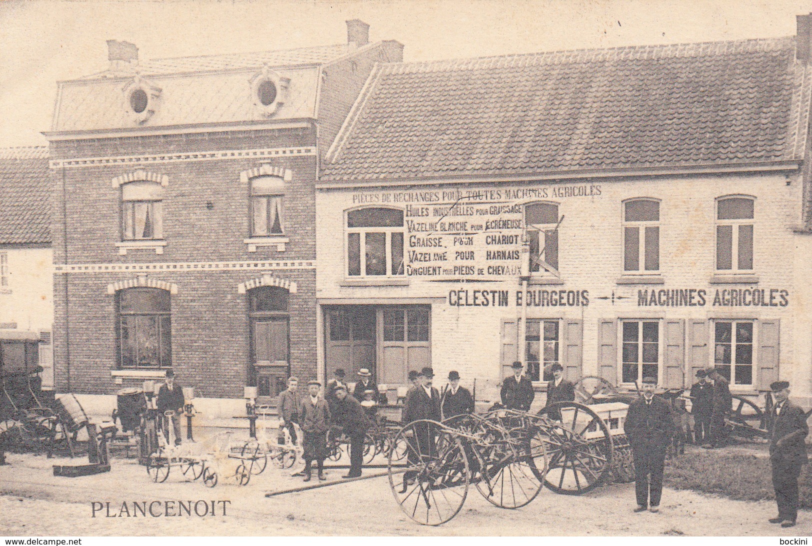 Plancenoit (Lasne) Maison Célestin Bourgeois - Machines Agricoles- Très Belle Carte Rare - état Voir Scan. - Lasne