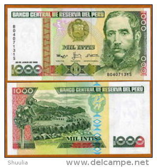 Peru 1000 Intis 1988 Pick 136 UNC - Peru