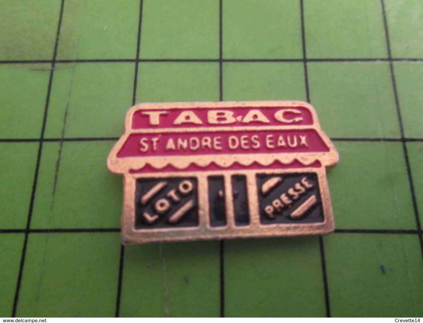 813F Pin's Pins / Rare & De Belle Qualité : THEME MARQUES / TABAC LOTO PRESSE ST ANDRE DES EAUX - Marques