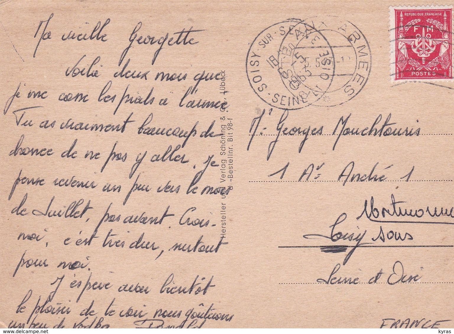 CPM 10X15 ALLEMAGNE Gruss Aus BITBURG EIFEL Multi-vues  Au Dos Cachet Militaria "Poste Aux Armées" + Timbre F.M. Rouge - Bitburg