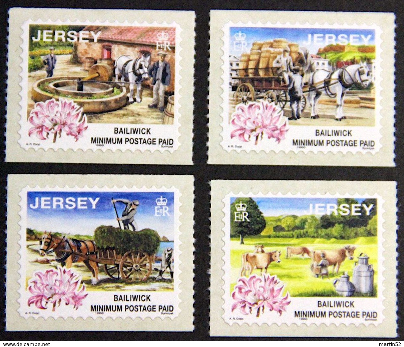 Jersey 1998: Days Gone By Traditional Agriculture) Michel 855-858 ** MNH  START Unter Postpreis - DÉPART Sous La Faciale - Agriculture