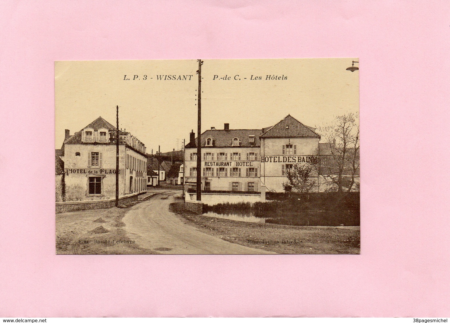 Carte Postale - WISSANT - D62 - Les Hôtels - Wissant