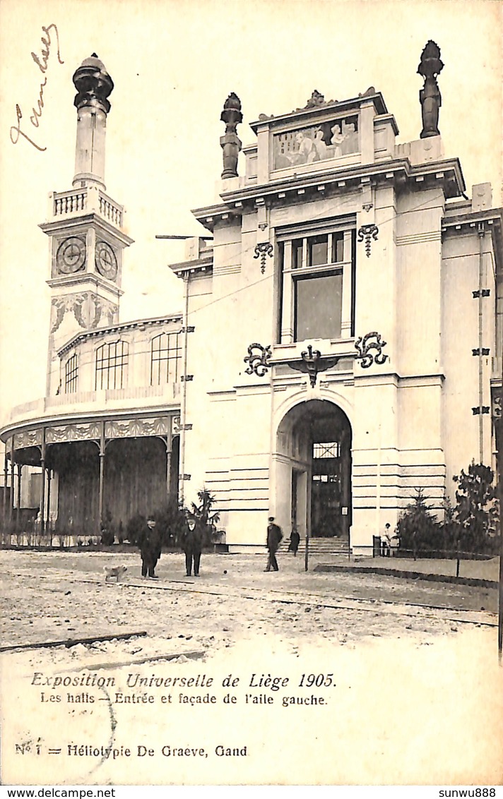 Liège (Expo) - Les Halls - Entrée Et Façade De L'aile Gauche - Luik