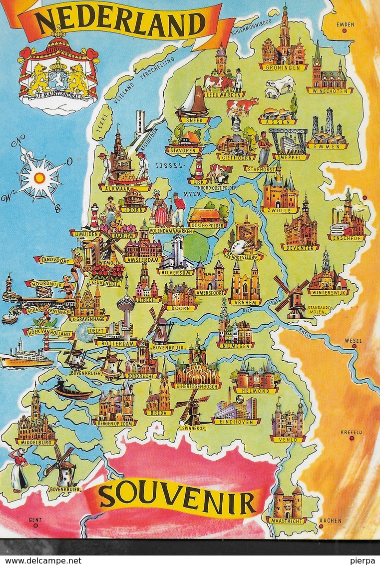 NEDERLAND - HOLLAND - NUOVA - Carte Geografiche
