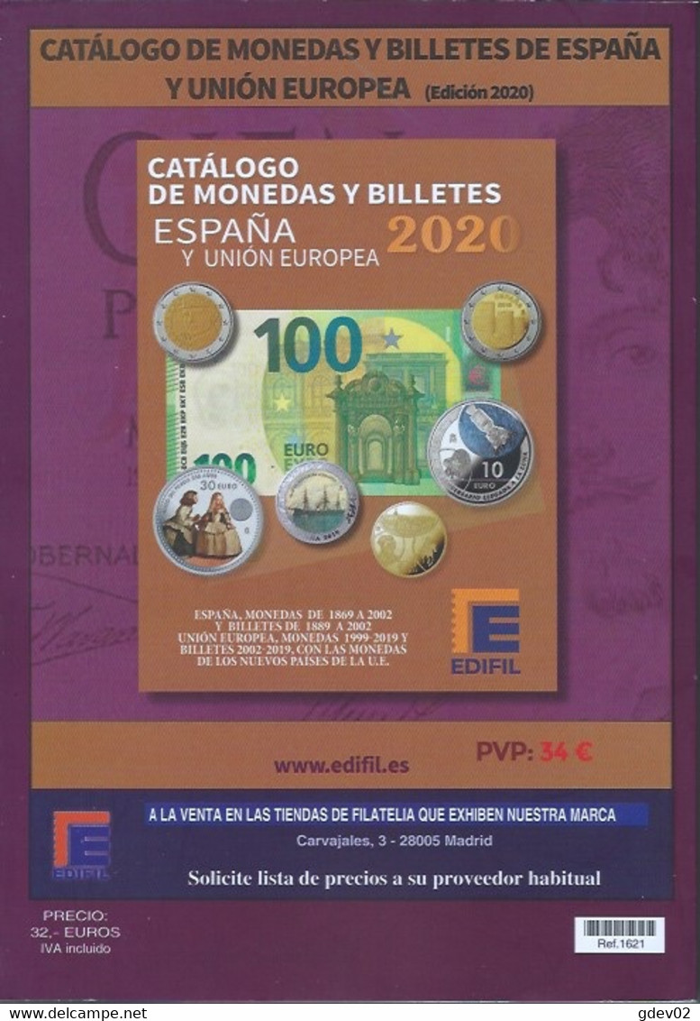 ESLI-L4217TOL.España Spain Espagne LIBRO CATALOGO DE SELLOS EDIFIL 2021.¡¡¡¡¡¡¡¡¡¡¡¡NOVEDAD! !!!!!!!!!! - Espagne