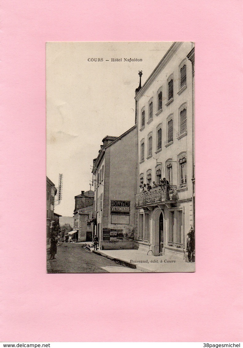 Carte Postale - COURS - Hôtel Napoléon - Hotels & Restaurants